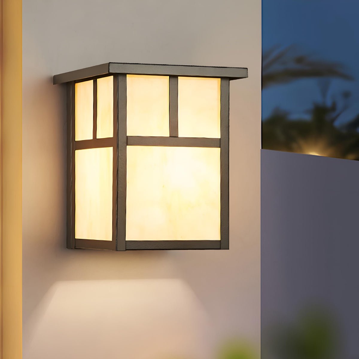 Waterproof Modern Farmhouse Square Outdoor LED Porch Wall Lights