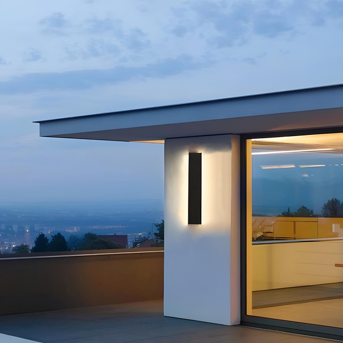 Waterproof Modern LED Long Strip Outdoor Wall Porch Lights