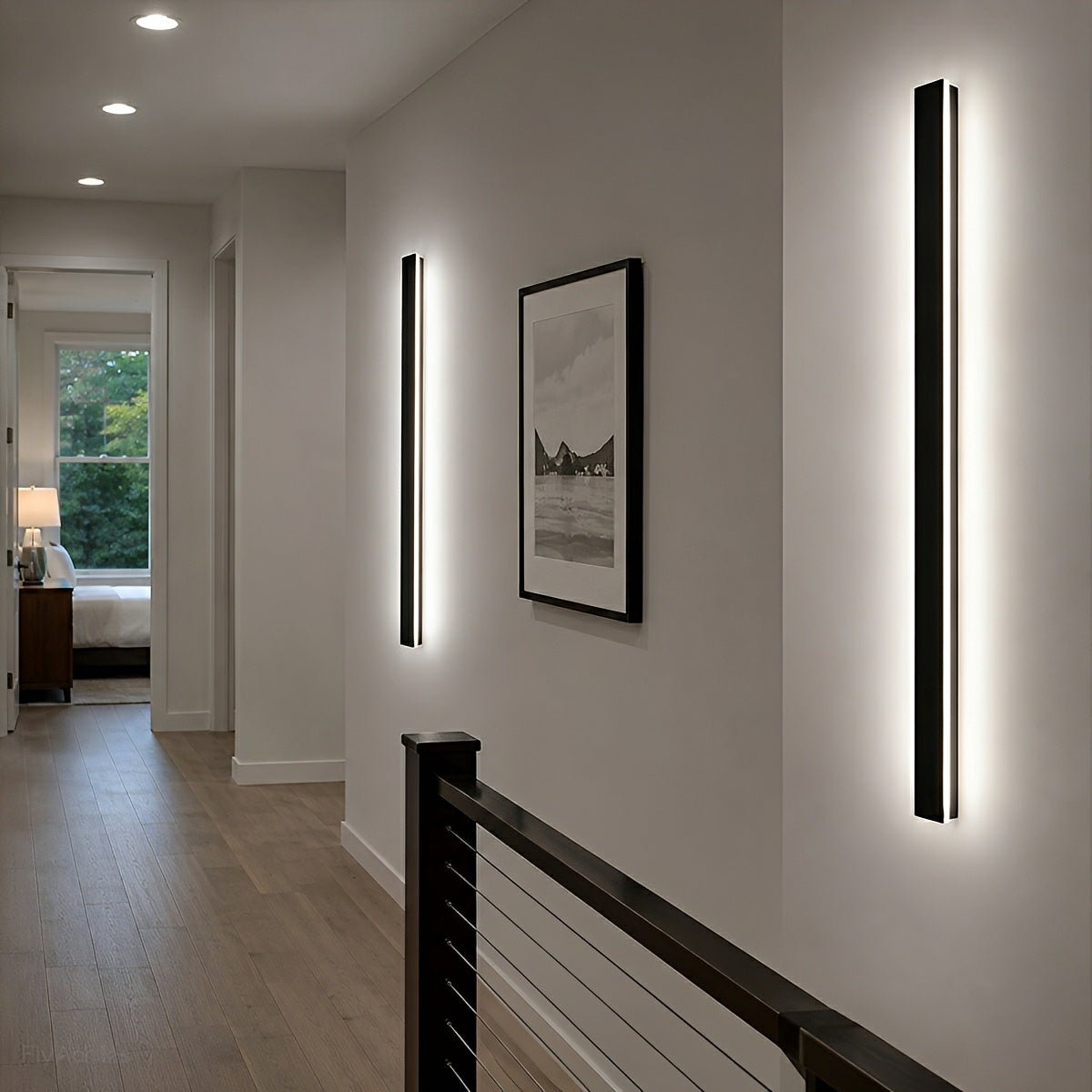 Waterproof Modern LED Long Strip Outdoor Wall Porch Lights
