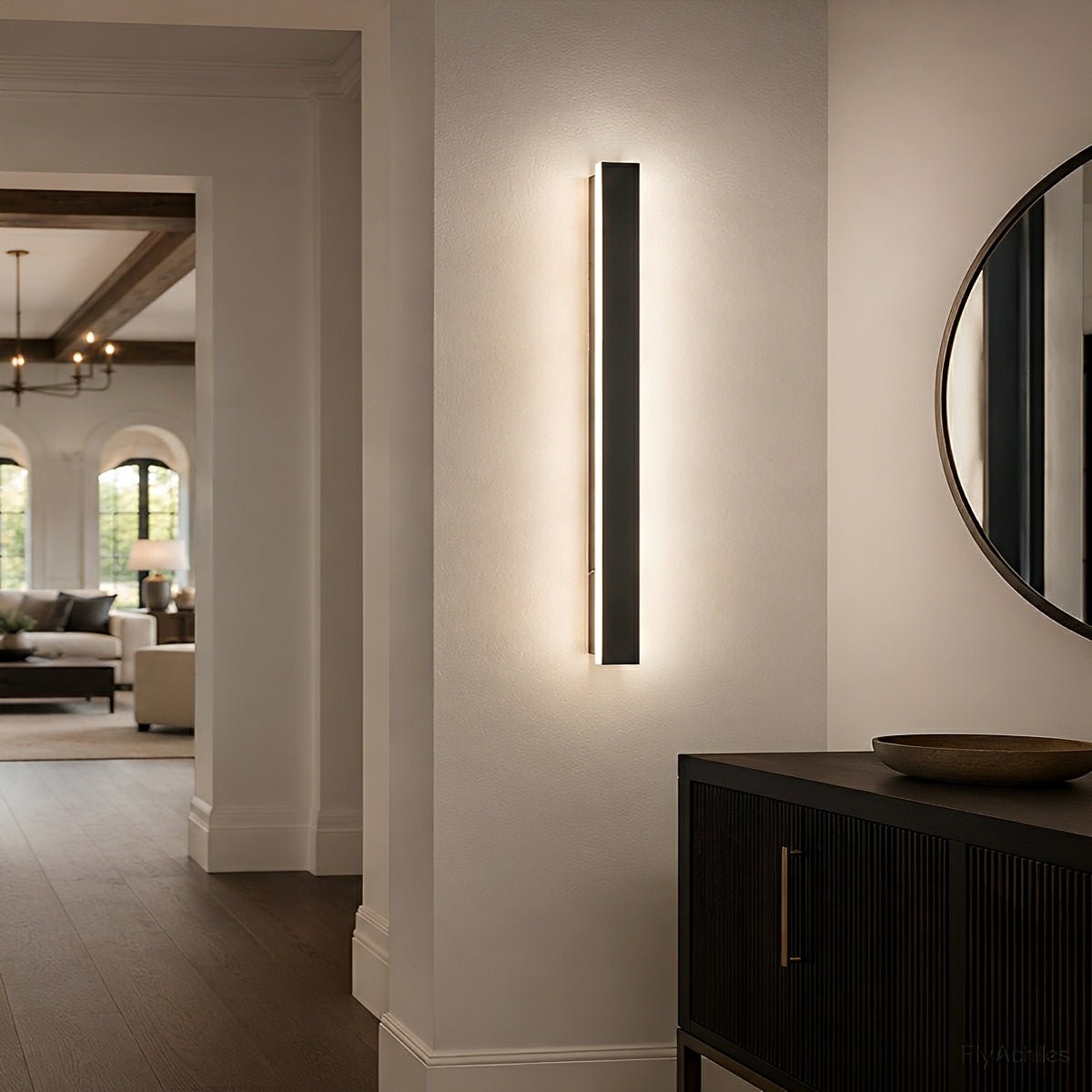 Waterproof Modern LED Long Strip Outdoor Wall Porch Lights