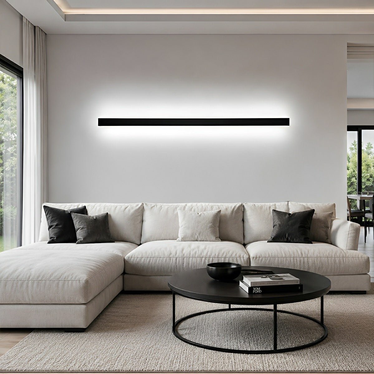 Waterproof Modern LED Long Strip Outdoor Wall Porch Lights