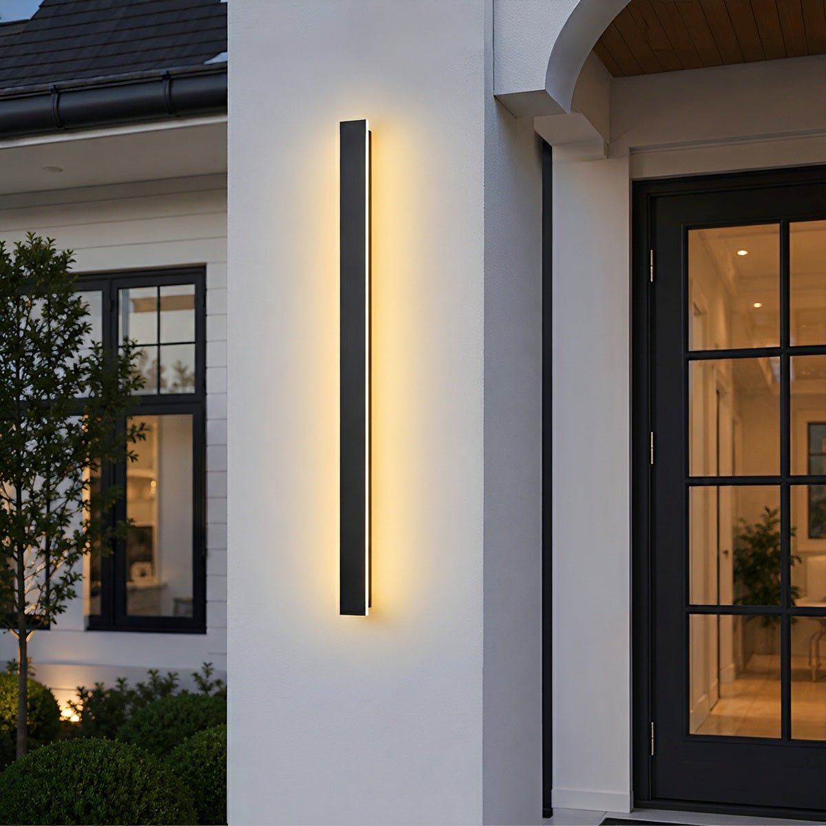 Waterproof Modern LED Long Strip Outdoor Wall Porch Lights