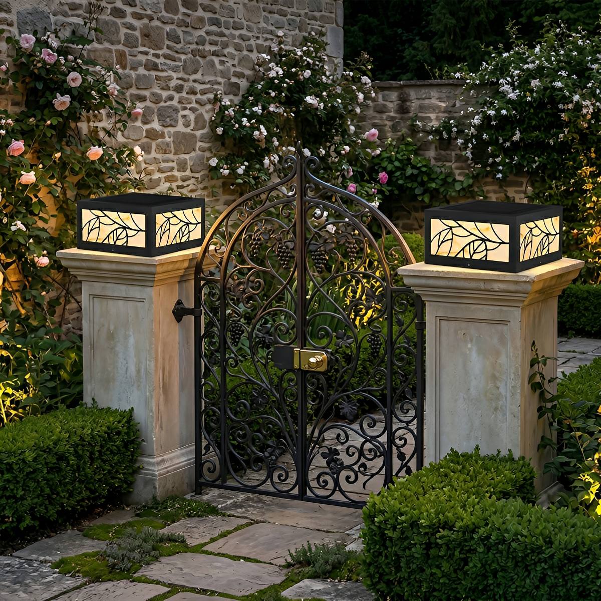 Waterproof Modern Square LED Outdoor Deck Post Lights Pillar Light