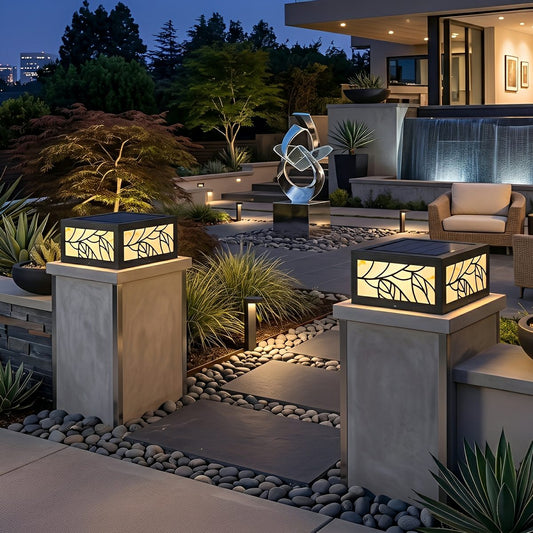 Waterproof Modern Square LED Outdoor Deck Post Lights Pillar Light