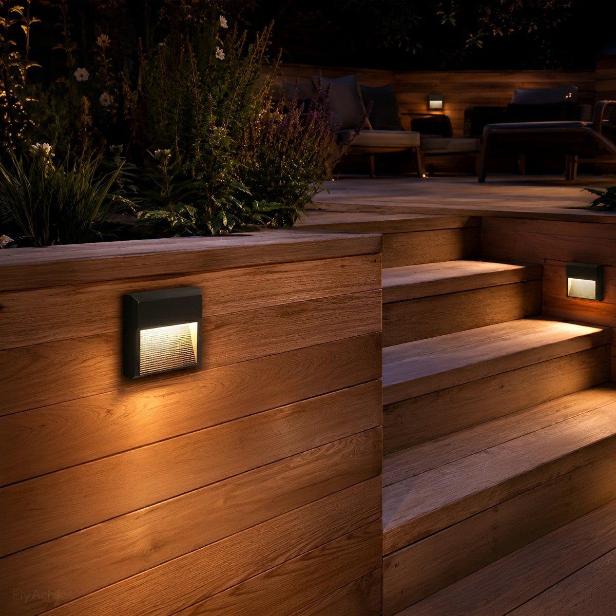 Waterproof Outdoor LED Step Lights Corner Lamp
