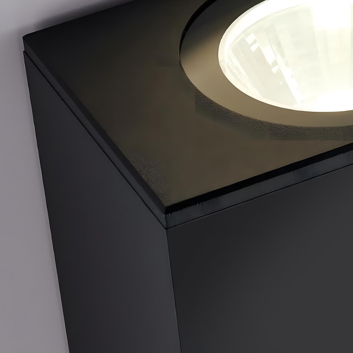 Dimmable Waterproof Outdoor Rectangular Up and Down Exterior Wall Lights