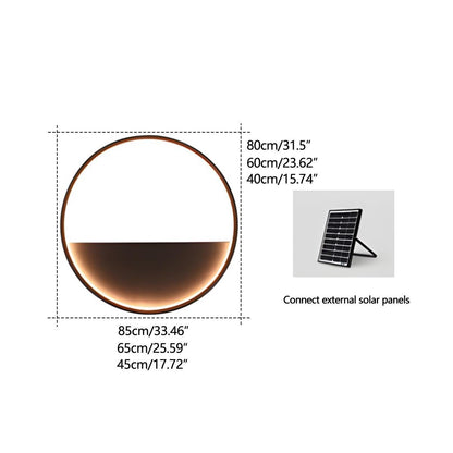 Plant Wall Light - Black Stainless Steel Solar or Hardwired Sconce in Square, Rectangular, Hexagon and Round from 15.75 to 33.46 Inches