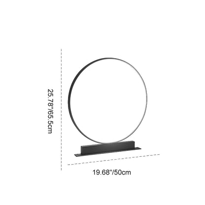 Ring Landscape Light - Black Aluminum and Acrylic Circular Fixture in 15.75, 23.62 or 31.5 Inch Diameters, Solar or Hardwired, for Patios