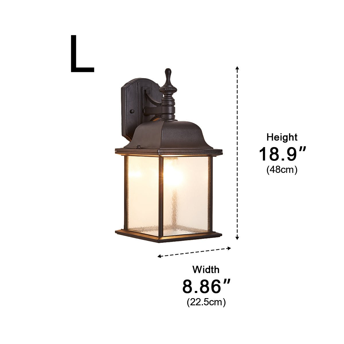 Waterproof Vintage Farmhouse Lantern Outdoor LED Porch Wall Lights