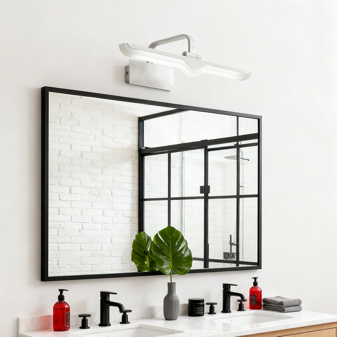 White Bathroom Vanity Lights Waterproof Adjustable LED Lamp