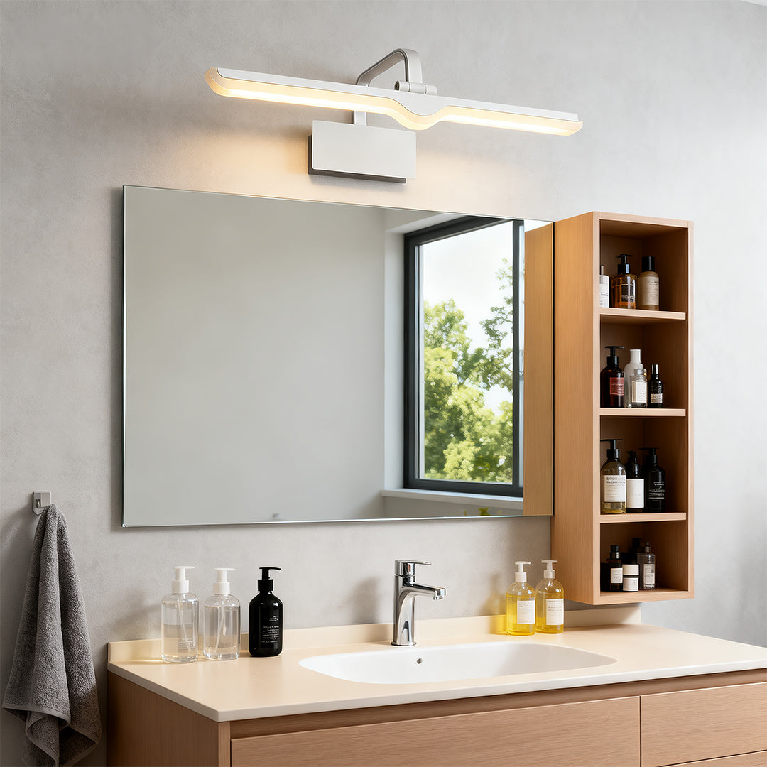 White Bathroom Vanity Lights Waterproof Adjustable LED Lamp